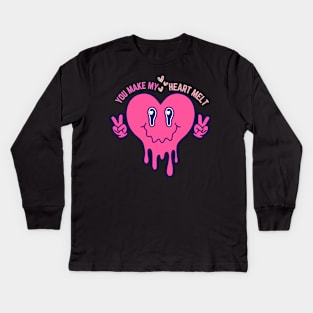 You Make My Heart Melt Kids Long Sleeve T-Shirt